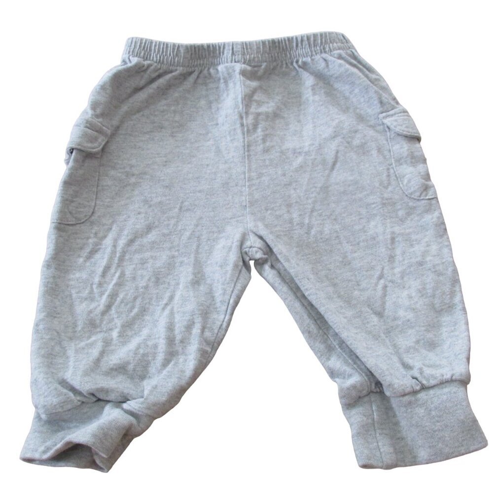 Okie Dokie‎ Pull On Sweatpants Infant Boys Size 3-6M Gray Elastic Jogger Bottoms